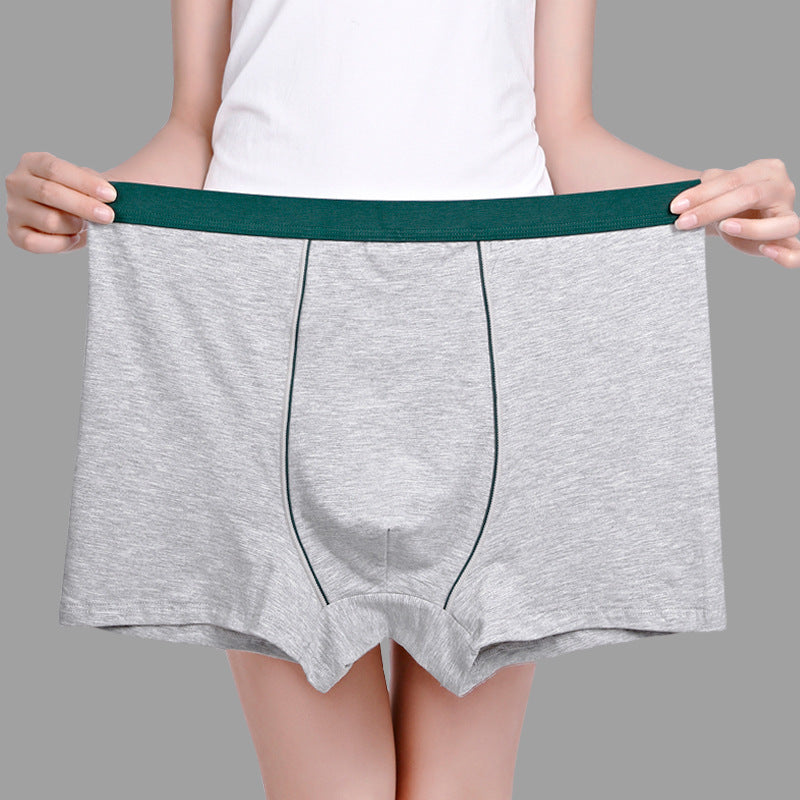 Men's IBG cotton boxer briefs in plus size, breathable men's essentials underwear with comfortable fit and supportive design.