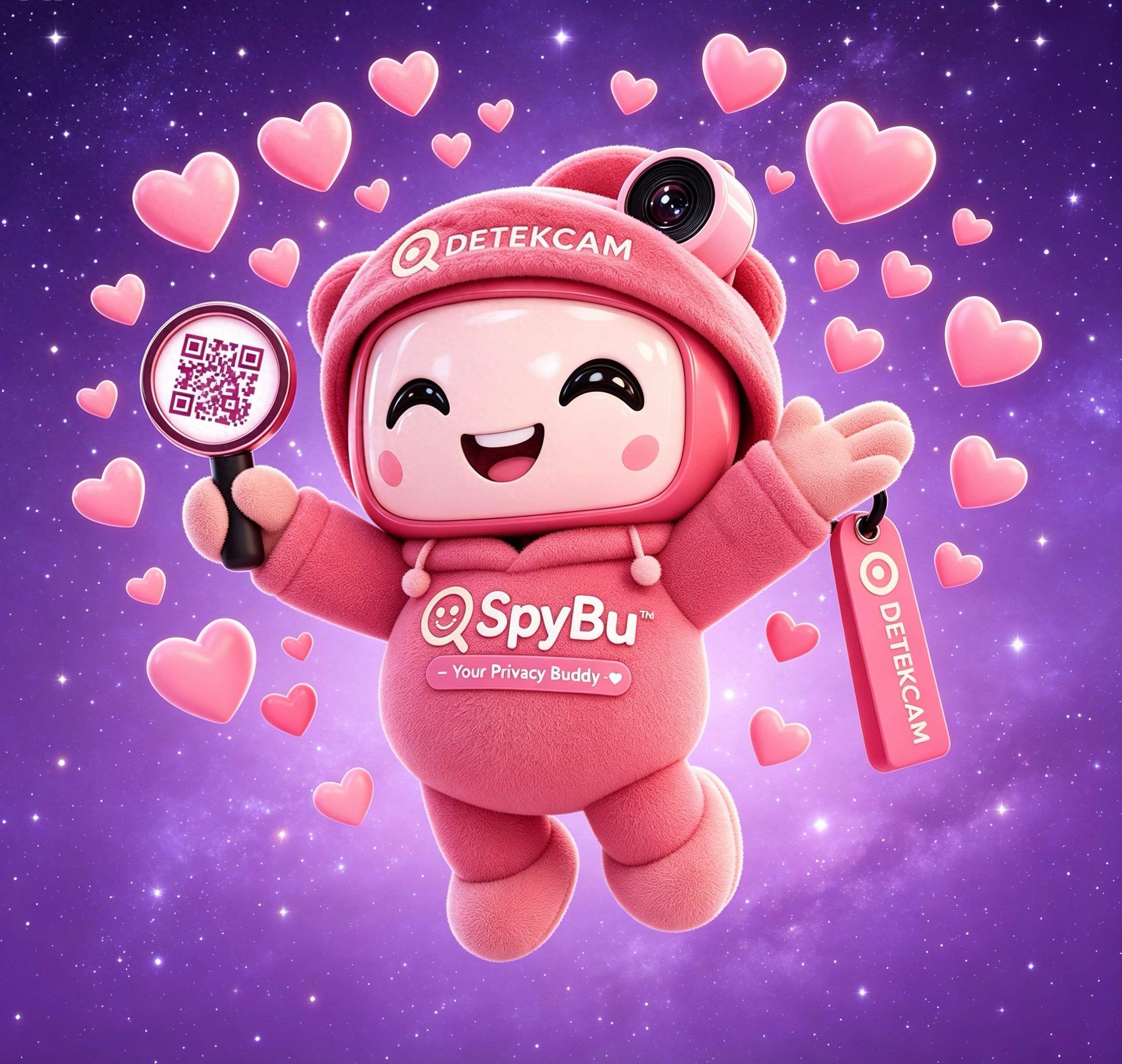 SpyBu Privacy Buddy digital safety collectible by IBG, featuring a colorful cartoon character design for privacy protection.