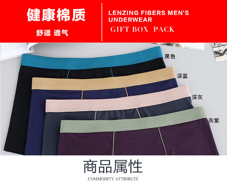 IBG men's cotton boxer briefs, breathable plus size underwear, close-up of comfortable waistband and soft fabric.
