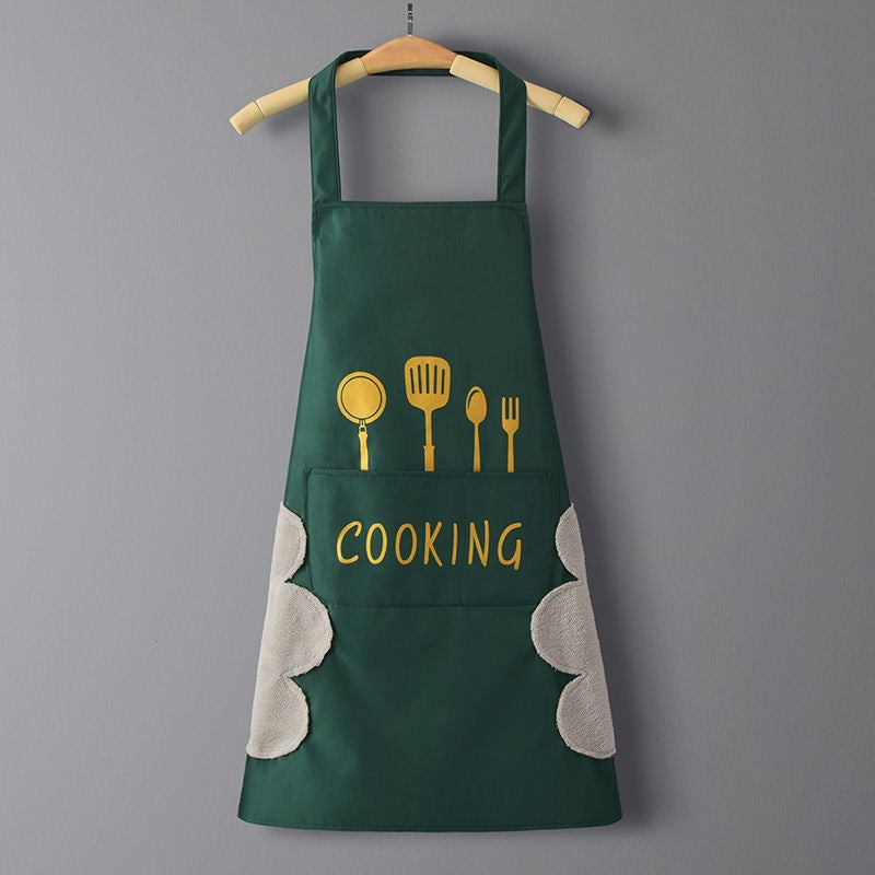 IBG waterproof kitchen apron for cooking and cleaning, featuring a durable, stain-resistant design for kitchen and dining use