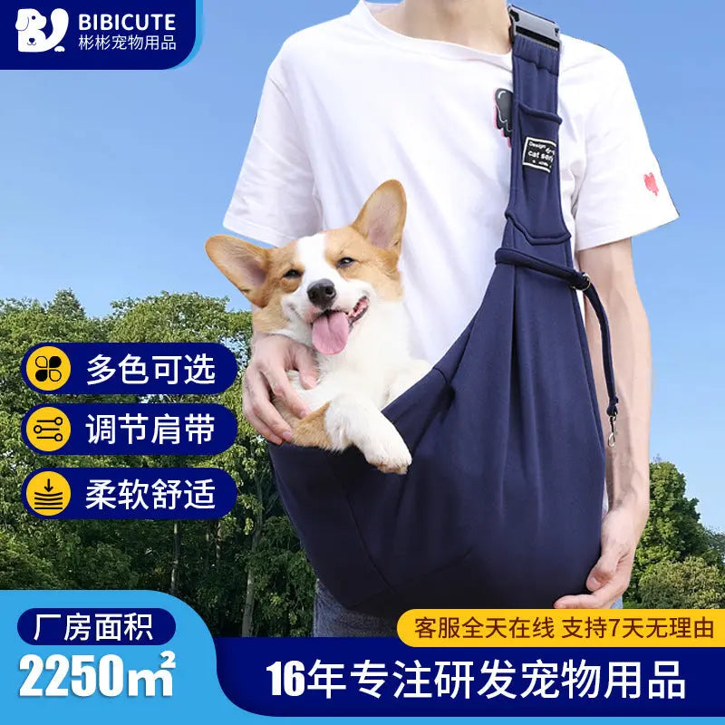 Foldable IBG pet carrier backpack for cats and small dogs, lightweight and portable travel bag with mesh ventilation panels.