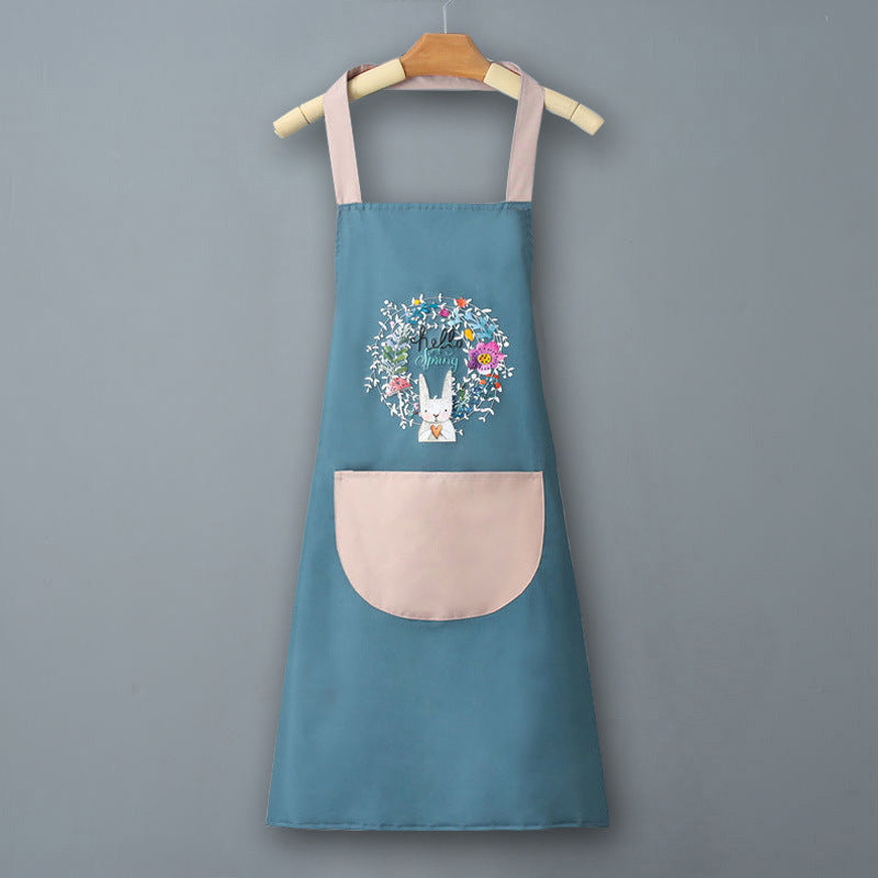 IBG waterproof kitchen apron for cooking and cleaning, with adjustable straps and stain-resistant fabric, ideal for kitchen tasks