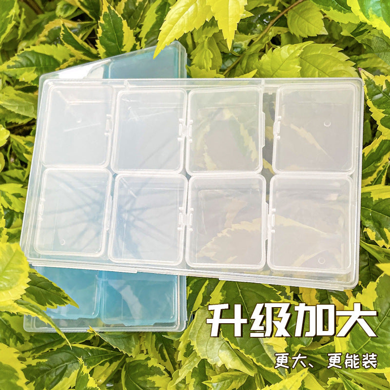 IBG transparent jewelry storage box with multiple compartments, ideal for organizing rings, necklaces, and earrings.