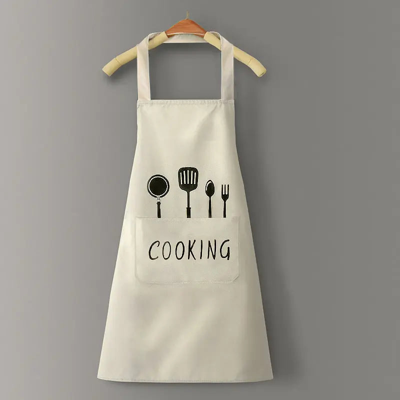 IBG waterproof kitchen apron for cooking and cleaning, featuring a durable, stain-resistant design for kitchen and dining use.