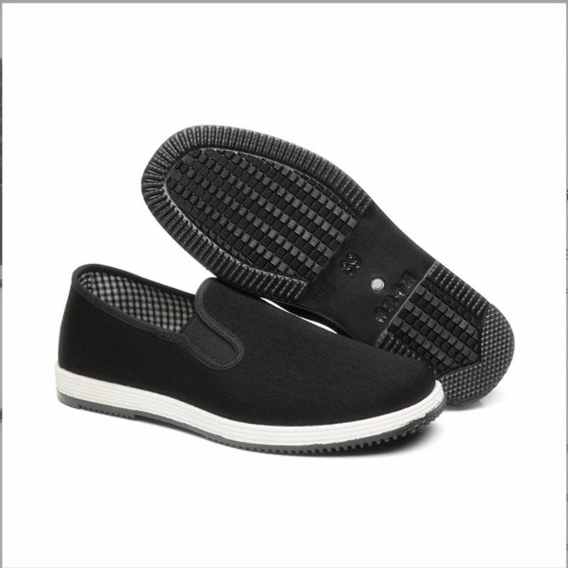 IBG breathable canvas slip-on shoes with non-slip casual flats, featuring comfortable design and versatile style.