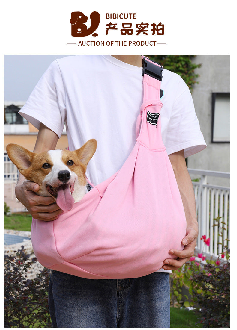 IBG foldable pet carrier backpack for cats and small dogs, lightweight travel bag with breathable mesh sides and secure zipper closures.