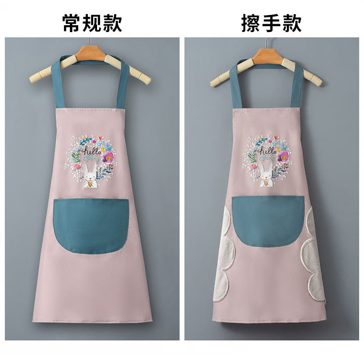 IBG waterproof kitchen apron for cooking and cleaning, with adjustable neck strap and stain-resistant fabric for kitchen tasks