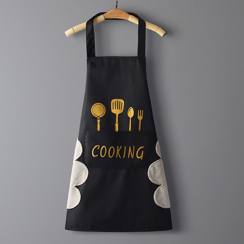 IBG waterproof kitchen apron for cooking and cleaning, featuring a durable design with adjustable straps and splash-resistant material.