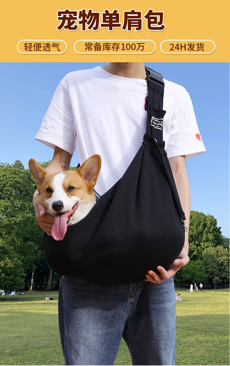 IBG foldable pet carrier backpack for cats and small dogs, lightweight travel bag with mesh sides for ventilation.