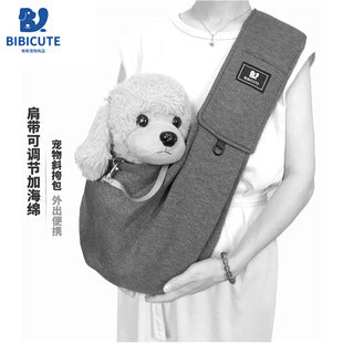 IBG foldable pet carrier backpack for cats and small dogs, portable travel bag with mesh sides and adjustable straps.
