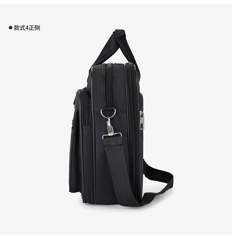 Men's IBG lightweight laptop briefcase with sturdy handles and multiple compartments for business travel.
