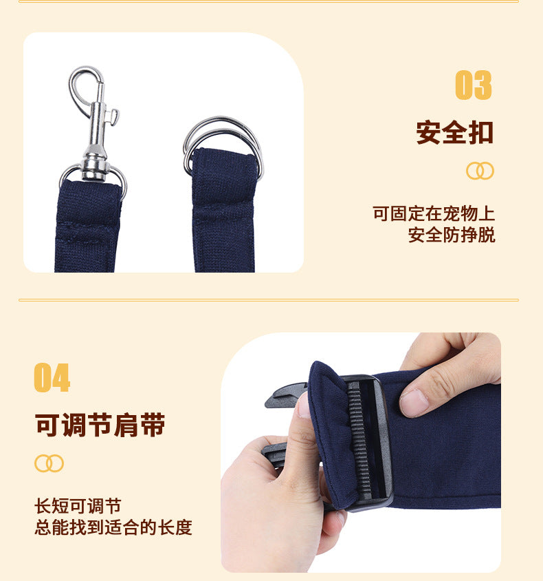 IBG foldable pet carrier backpack for cats and small dogs, travel bag with mesh sides and adjustable straps, lightweight and portable.