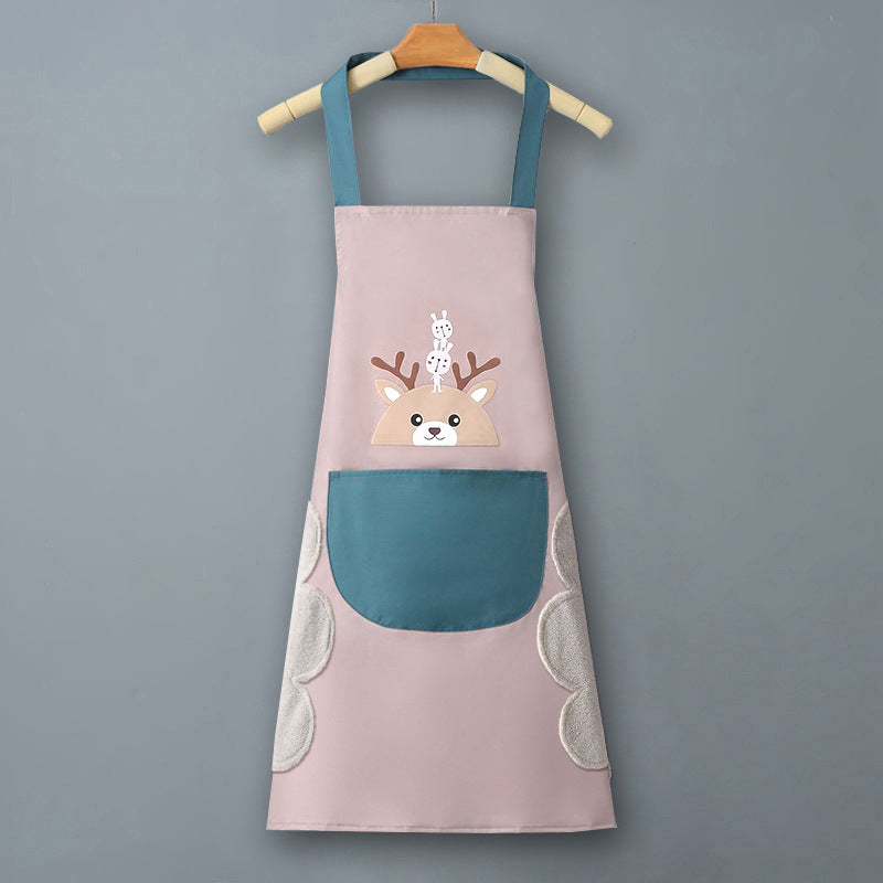 IBG waterproof kitchen apron for cooking and cleaning, durable apron with stain-resistant waterproof fabric for kitchen tasks.