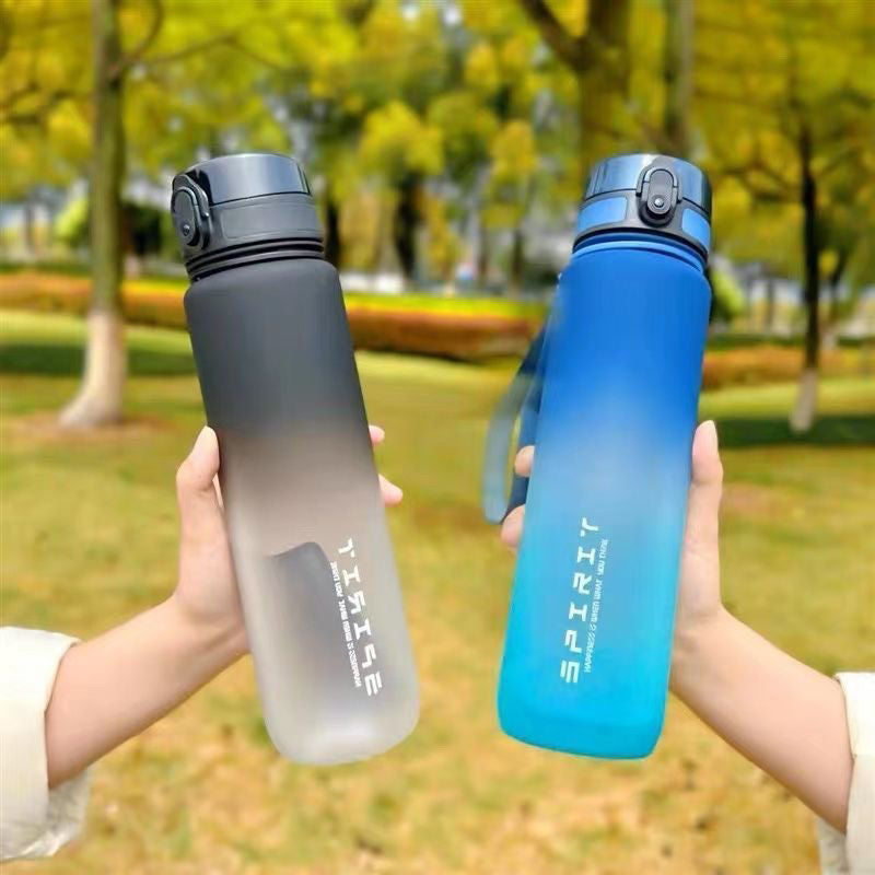 IBG large sports water bottle, 500ml or 1000ml capacity, fitness and outdoor hydration bottle with a sleek design