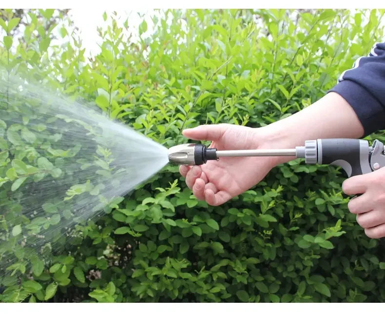 IBG adjustable high-pressure water gun for car washing and gardening, with a durable nozzle and ergonomic handle.