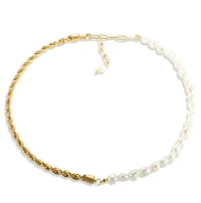 IBG stainless steel ball chain necklace, minimal everyday jewelry with small, round links, versatile and stylish accessory.